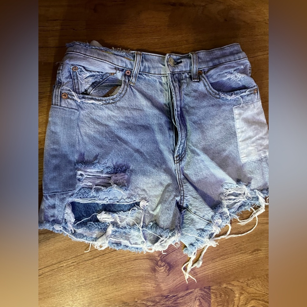 American eagle shorts with patches